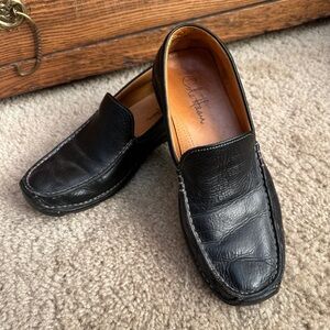 Cole Haan Men's Black Leather Slip-On Loafers